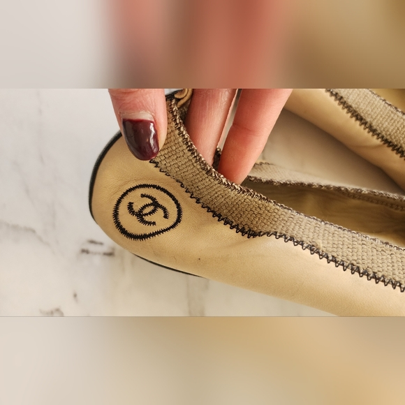 Chanel Ballet Flats Sz 10 - Picture 3 of 9